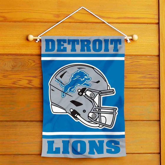 WinCraft Detroit Lions Helmet Double Sided Garden Banner Flag