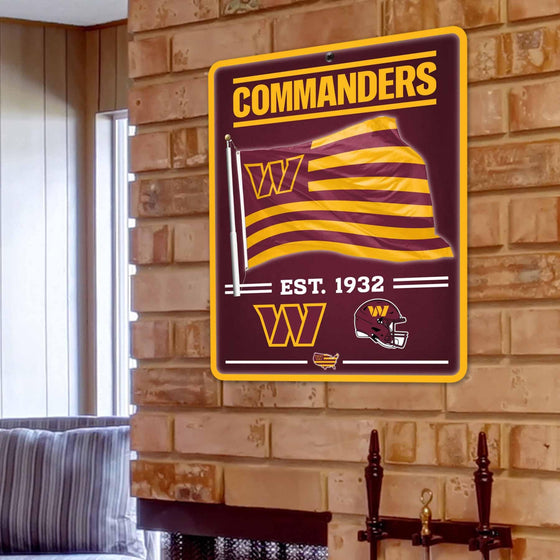 WinCraft Washington Commanders Americana Banner Flag Sign