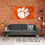 College Flags & Banners Co. Clemson Tigers Printed Header 3x5 Foot Banner Flag