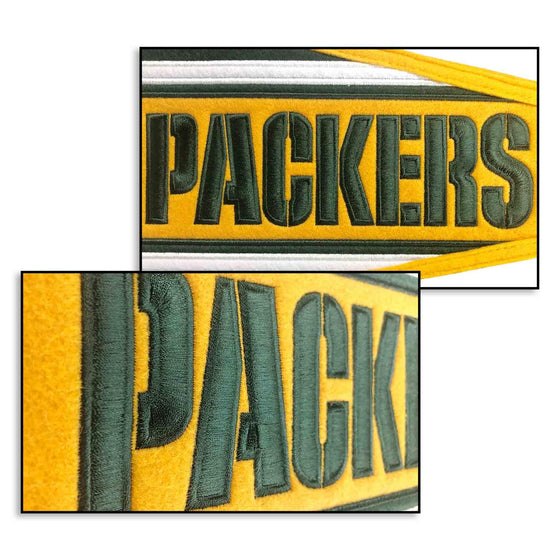 WinCraft Green Bay Packers Embroidered and Sewn Pennant