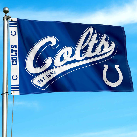 WinCraft Indianapolis Colts Script Logo Premium Flag