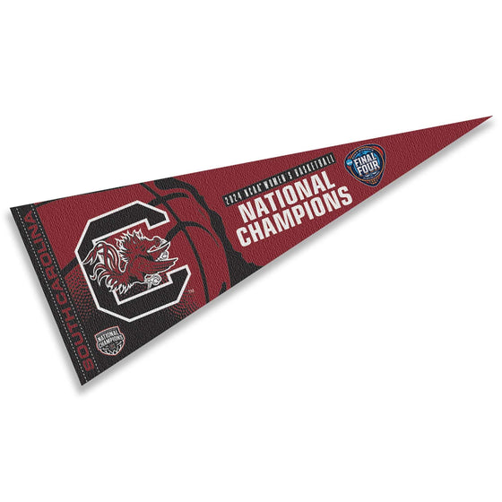 WinCraft South Carolina Gamecocks Pennant 2024 Womens Basketball National Champions Banner