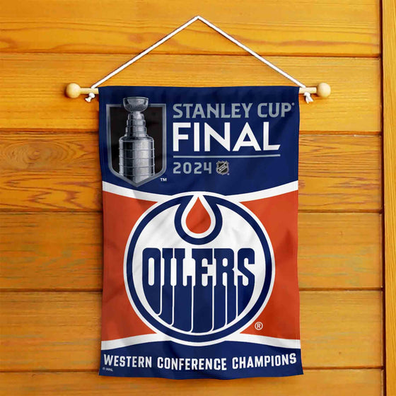 WinCraft Edmonton Oilers Stanley Cup 2024 Final Double Sided Garden Banner Flag