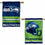 WinCraft Seattle Seahawks Primary and Helmet Double Sided Banner Flag