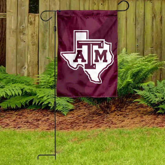 Texas A&M Aggies Lonestar Garden Banner Flag with Stand Pole Holder