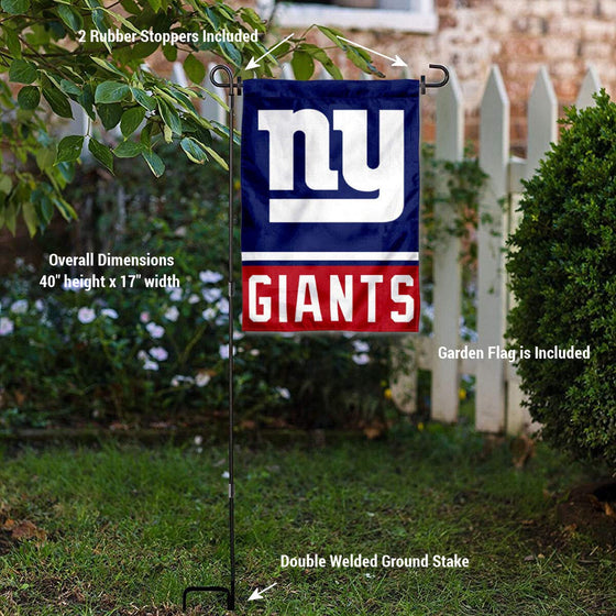 WinCraft New York Giants Garden Flag with Stand Holder