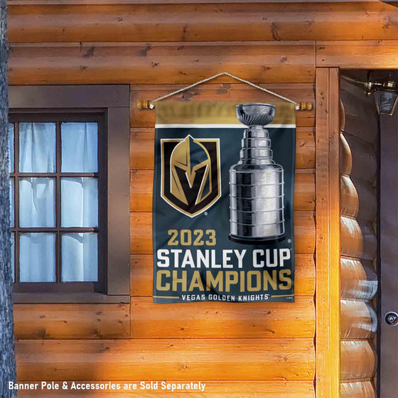 WinCraft Vegas Golden Knights 2023 Stanley Cup Champions Banner Flag