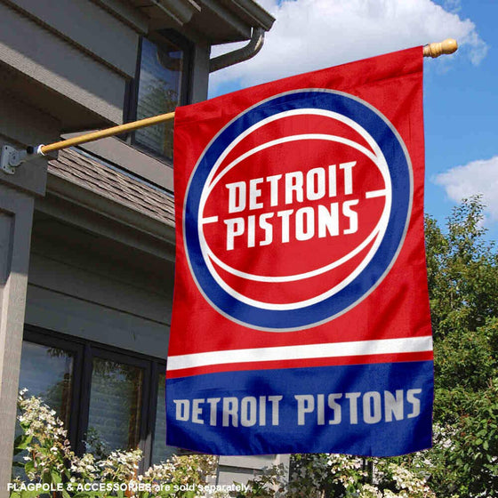 WinCraft Detroit Pistons Double Sided House Banner Flag