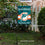 WinCraft Miami Dolphins Throwback Retro Vintage Garden Flag and Flagpole Mount