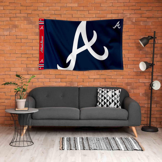 WinCraft Atlanta Braves Printed Header Flag 3x5 Banner