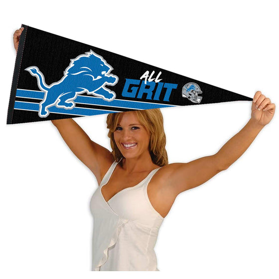 WinCraft Detroit Lions All Grit Pennant Banner Flag