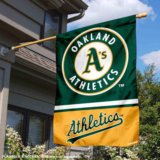 WinCraft Oakland Athletics Double Sided House Flag