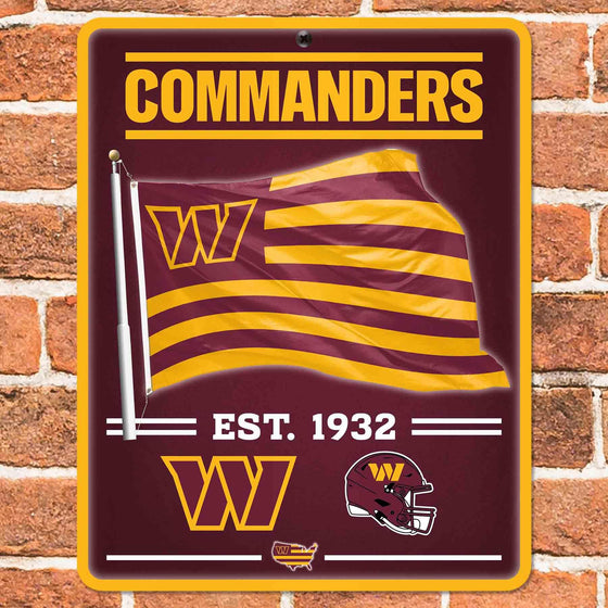 WinCraft Washington Commanders Americana Banner Flag Sign