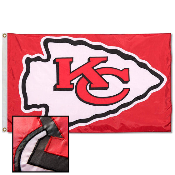 WinCraft Kansas City Chiefs Embroidered Nylon Flag