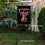 College Flags & Banners Co. Texas Tech Red Raiders Dual Logo Garden Flag with Pole Stand Holder