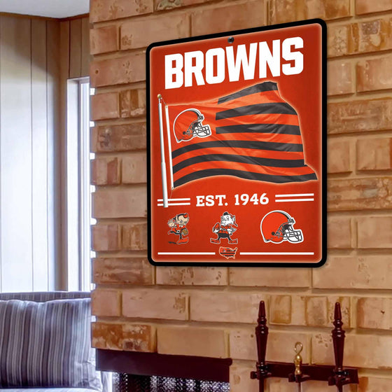 WinCraft Cleveland Browns Americana Banner Flag Sign