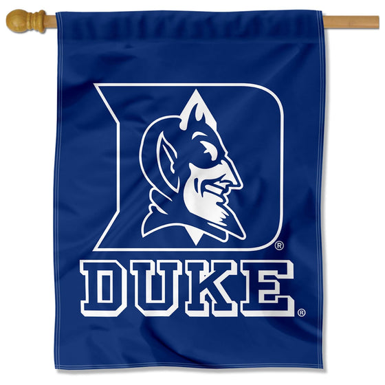 Duke Blue Devils Wordmark Double Sided House Banner Flag