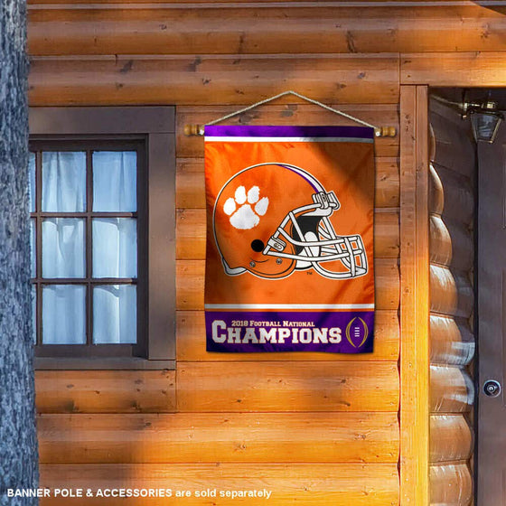 Clemson Tigers 2018 Football National Champions House Flag Banner