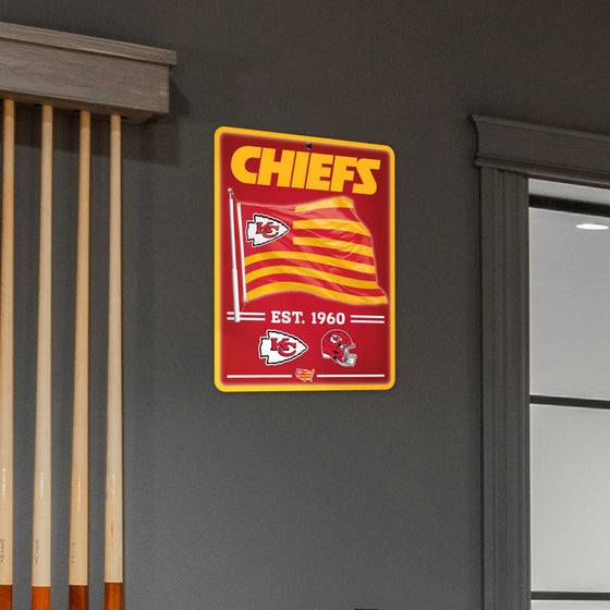 WinCraft Kansas City Chiefs Americana Banner Flag Sign