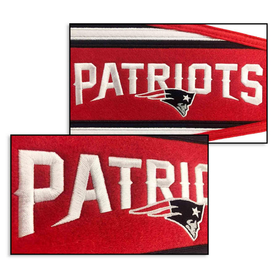 WinCraft New England Patriots Embroidered and Sewn Pennant