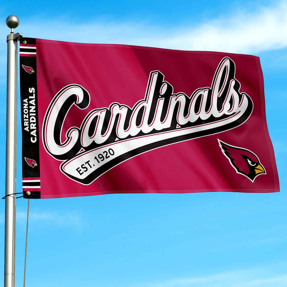 WinCraft Arizona Cardinals Script Logo Premium Flag