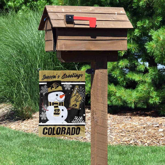 Colorado Buffaloes Holiday Winter Snow Garden Banner Flag