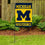 College Flags & Banners Co. Michigan Wolverines Yard Flag and Flag Stand Holder Flagpole Set