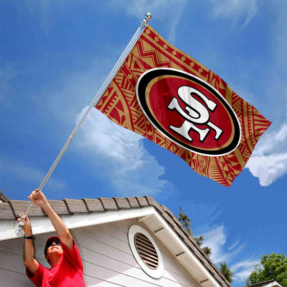 San Francisco 49ers Samoan Banner and Tapestry Wall Tack Pads