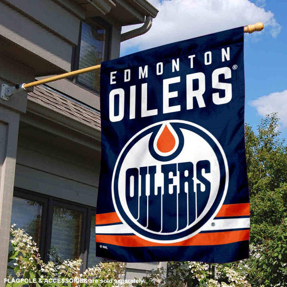 WinCraft Edmonton Oilers Double Sided Banner House Flag