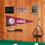 College Flags & Banners Co. Alabama Crimson Tide Circle Logo Pennant Flag and Wall Tack Mount Pads