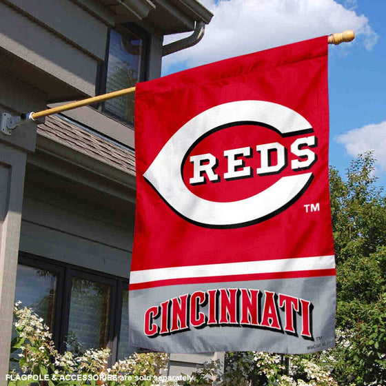 Cincinnati Reds Double Sided House Flag