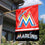 WinCraft Miami Marlins Double Sided House Flag