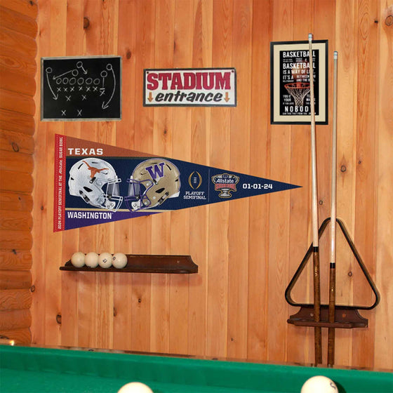 WinCraft Texas Longhorns Pennant 2023 CFP Sugar Bowl Game Dueling Banner