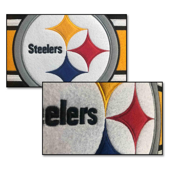 WinCraft Pittsburgh Steelers Embroidered and Sewn Pennant