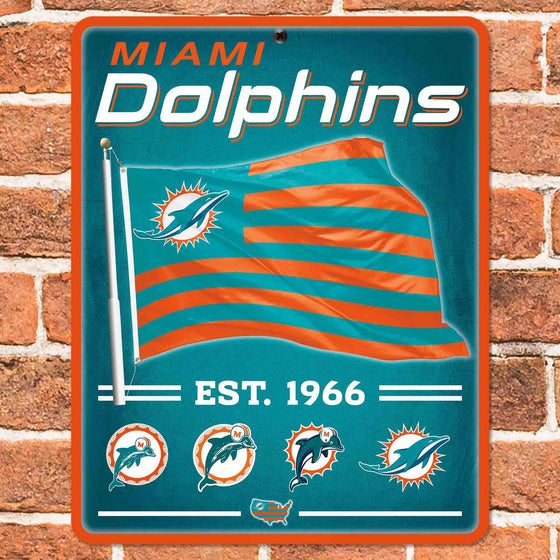 WinCraft Miami Dolphins Americana Banner Flag Sign