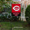 Cincinnati Reds Garden Flag with Stand Holder