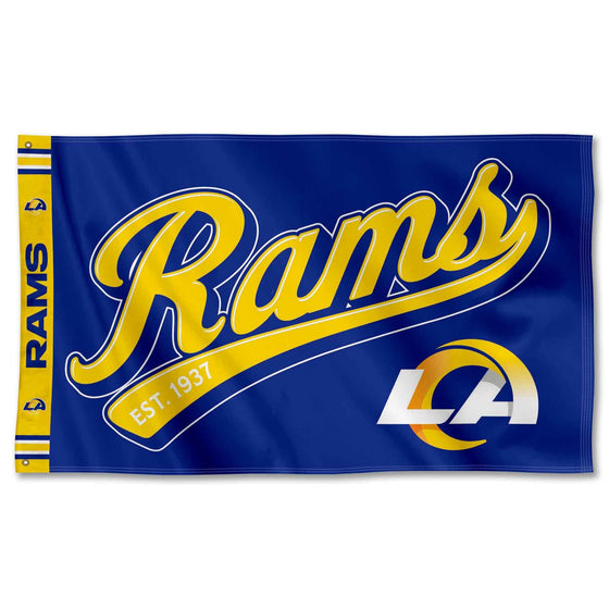 WinCraft Los Angeles Rams Script Logo Premium Flag