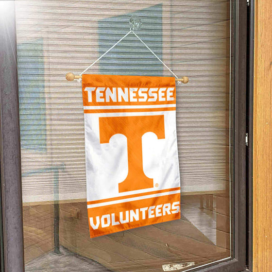 College Flags & Banners Co. Tennessee Volunteers Window Wall Banner Hanging Flag with Suction Cup