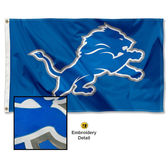 WinCraft Detroit Lions Embroidered Nylon Flag