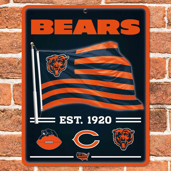 WinCraft Chicago Bears Americana Banner Flag Sign