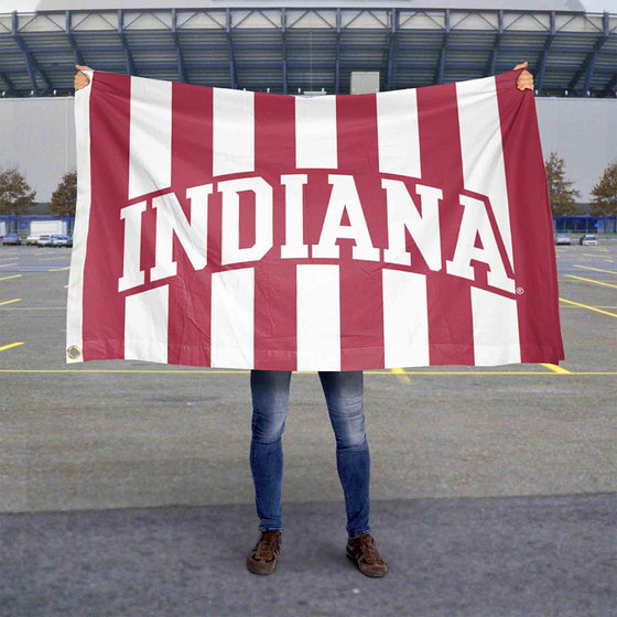 Indiana Hoosiers Stripes Large Grommet Banner Flag