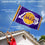 WinCraft Los Angeles Lakers Flag Pole and Bracket Set