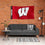 College Flags & Banners Co. Wisconsin Badgers Printed Header 3x5 Foot Banner Flag