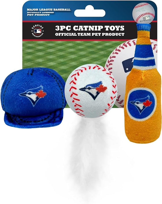 Toronto Blue Jays 3 Pc Cat Nip Toy Set