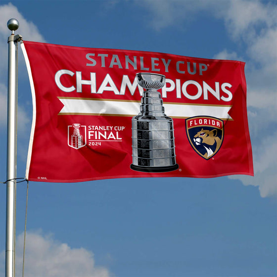 WinCraft Florida Panthers 2024 Stanley Cup Champions Banner Flag