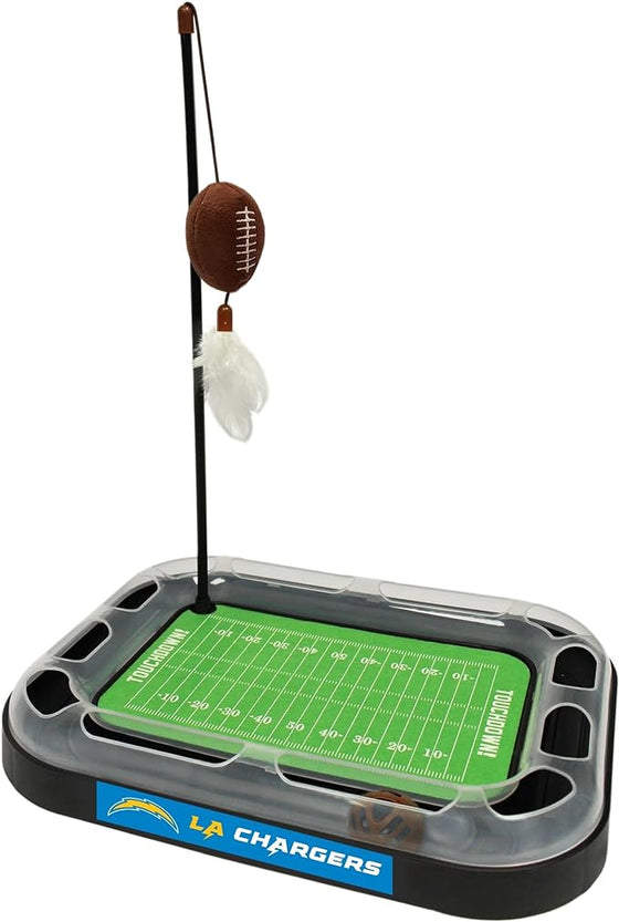 Los Angeles Chargers Football Cat Scratcher Toy