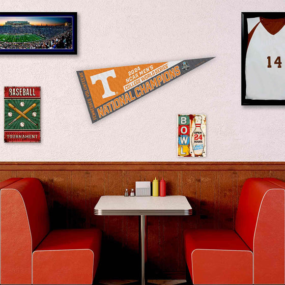 WinCraft Tennessee Volunteers Pennant CWS 2024 College Baseball Series National Champions Banner