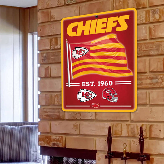 WinCraft Kansas City Chiefs Americana Banner Flag Sign