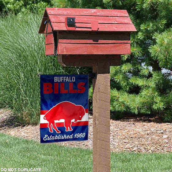 WinCraft Buffalo Bills Throwback Retro Vintage Double Sided Garden Flag