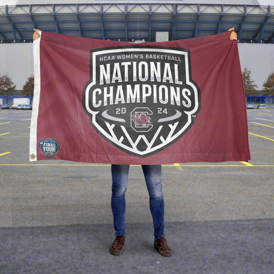 WinCraft South Carolina Gamecocks Womens Basketball National Champions 2024 Flag 3x5 Banner